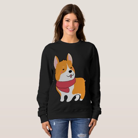 Sweatshirt Cute Corgi 527 (Devant entier)