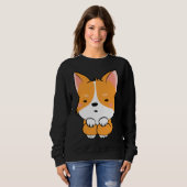 Sweatshirt Cute Corgi 740 (Devant entier)