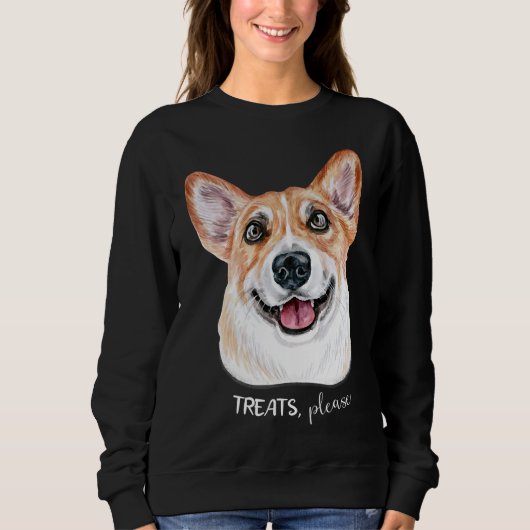 Sweatshirt Cute Corgi 807 (Devant)