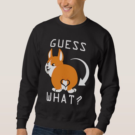 Sweatshirt Cute Corgi Butt Essentiel (Devant)