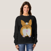 Sweatshirt Cute Corgi Butt Lover (Devant entier)