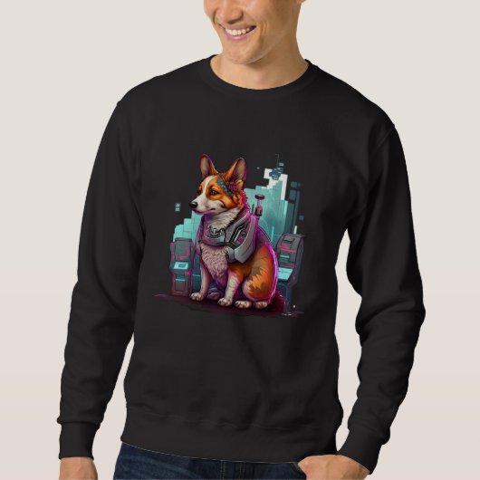 Sweatshirt Cute Corgi Cool Pembroke Welsh Corgi  4 (Devant)