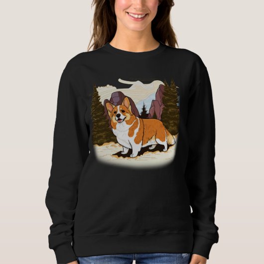 Sweatshirt Cute Corgi Cool Pembroke Welsh Corgi 7 (Devant)