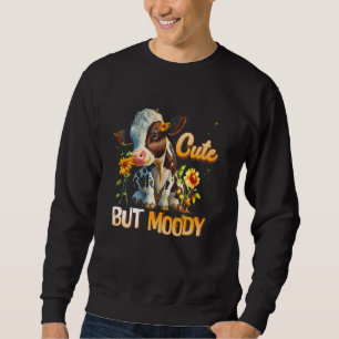 Sweatshirt Cute Cow-Moody Cow Amateurs de la ferme Cowgirl Ba