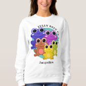 Sweatshirt Cute Custom PLEINEMENT COMPTER SUR DIEU Christian (Devant)