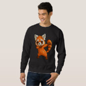 Sweatshirt Cute Dabbing Red Panda For Boys Girls Red Panda (Devant entier)