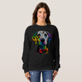Sweatshirt Cute Dalmatian Dog on Dalmatian  2 (Devant entier)