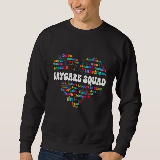 Sweatshirt Cute Daycare Squad Appreciation Week back to schoo (Devant)