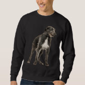 Sweatshirt Cute Deerhound (Devant)