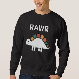 Sweatshirt Cute Dino Rawr Dinosaur Roaring Funny Kid Dino Voi