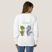 Sweatshirt Cute Dinosaur Paire Thunder_Cove (Dos entier)