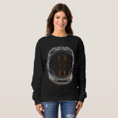 Sweatshirt Cute Doberman Astronaut Chien Dans L'Espace (Devant entier)