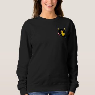 Sweatshirt Cute duck impossible design graphique police,