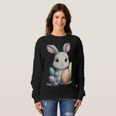 Sweatshirt Cute Easter Bunny Pun Easter Eggs (Devant entier)