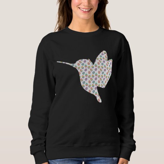 Sweatshirt Cute Easter Egg Hummingbird  Easter Day 2023 (Devant)
