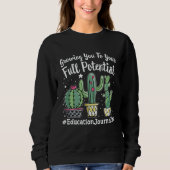 Sweatshirt Cute Education Journalist Appreciation Week back t (Devant)