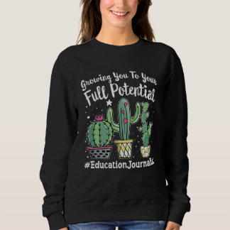 Sweatshirt Cute Education Journalist Appreciation Week back t