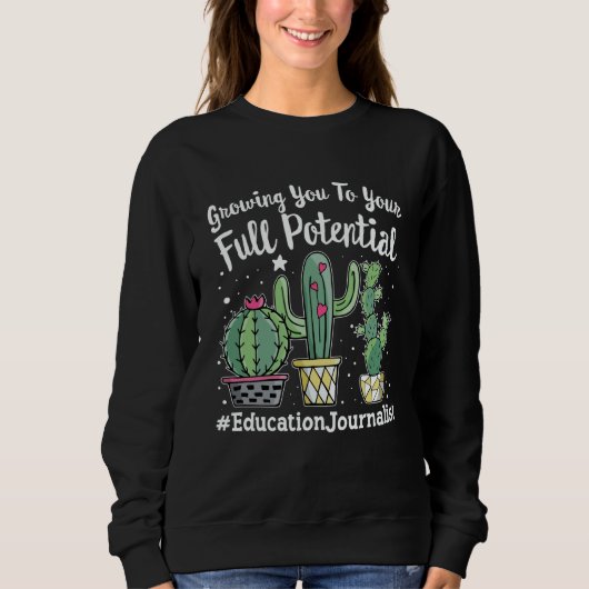 Sweatshirt Cute Education Journalist Appreciation Week back t (Devant)