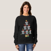 Sweatshirt Cute Elephant Christmas Tree (Devant entier)