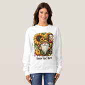 Sweatshirt Cute Fall Seasonal gnome add text (Devant entier)