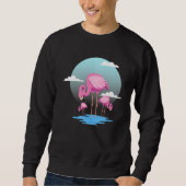 Sweatshirt Cute Flamingo Zoo Bird Watcher (Devant)