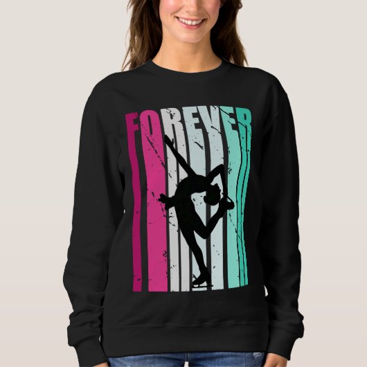 Sweatshirt Cute Forever Cute Ice Skating Player Team Fan Coac (Devant)