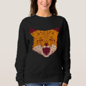 Sweatshirt Cute  Fox Howling Artwork (Devant)