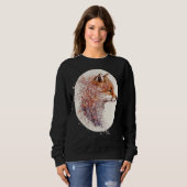 Sweatshirt Cute Fox Japanese Cherry Blossom Sakura (Devant entier)