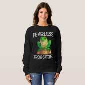Sweatshirt Cute Frog Pour Hommes Femmes Enfants Eau Douce Ani (Devant entier)