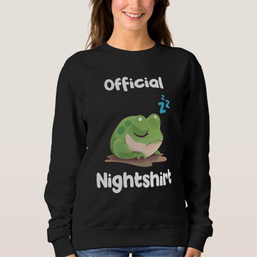Sweatshirt Cute Frog Sleep Nightwear Nigh Sleep Pajama  5 (Devant)