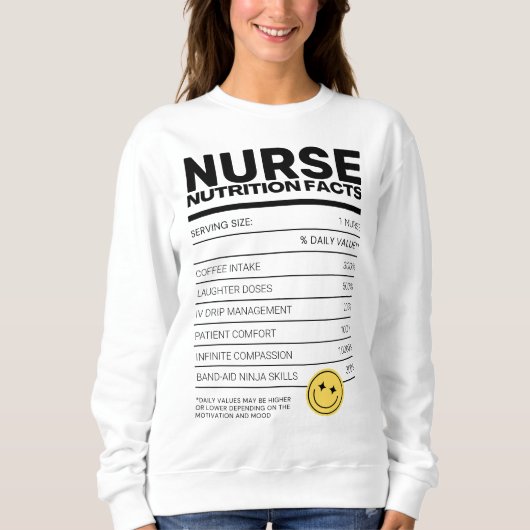 Sweatshirt Cute Funny Nurse Humour Médicale Sarcastique (Devant)