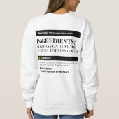 Sweatshirt Cute Funny Nurse Humour Médicale Sarcastique (Dos)