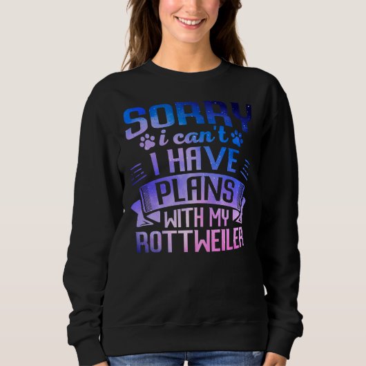 Sweatshirt Cute Galaxy Rottweiler Chien Galaxy Space Chien Pr (Devant)