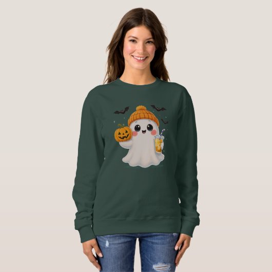 Sweatshirt Cute ghost (Devant entier)