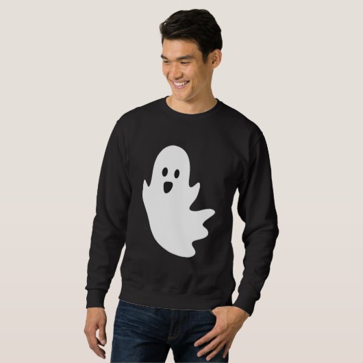 Sweatshirt Cute Ghost Halloween Pocket Boo (Devant entier)