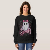 Sweatshirt Cute Ghost Halloween Women Aesthetic Pastel Kawaii (Devant entier)