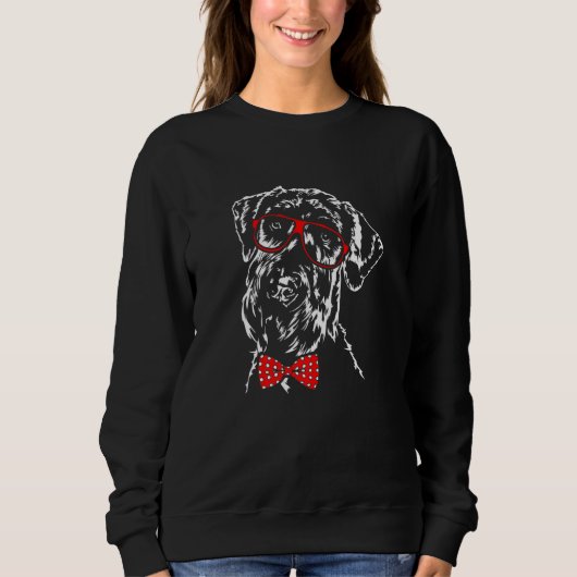 Sweatshirt Cute Giant Schnauzer dog mom dog 1 (Devant)