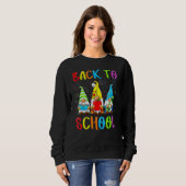 Sweatshirt Cute Gnome Back To School Happy First Day Of Schoo (Devant entier)