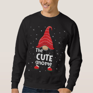 Sweatshirt Cute Gnome Famille Correspondant Noël Funny Cadeau