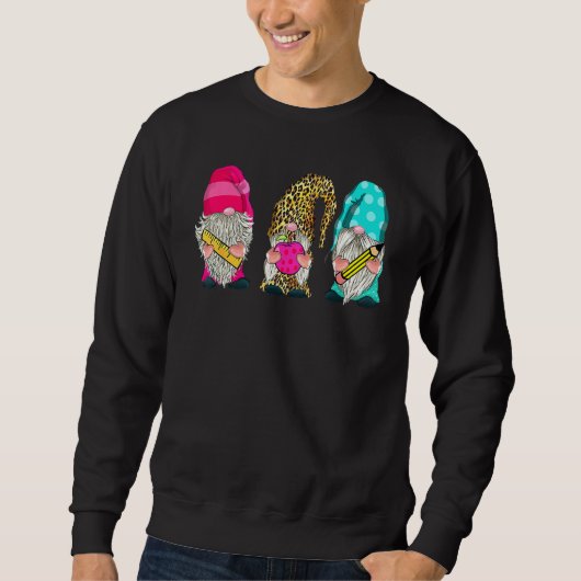 Sweatshirt Cute Gnomes Back To School Teacher And Students (Devant)