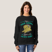 Sweatshirt Cute Goldendoodle  Womens Love A Golden Doodle (Devant entier)