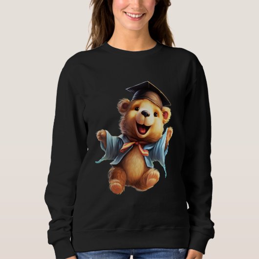 Sweatshirt Cute Graduation Bear to Celebrate Your Graduate 4 (Devant)
