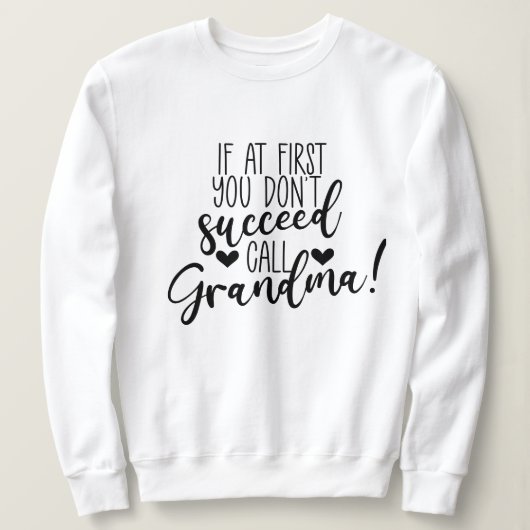 Sweatshirt Cute grand-mère succède à l'art du mot (Design devant)