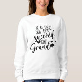 Sweatshirt Cute grand-mère succède à l'art du mot (Devant)