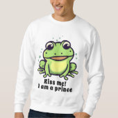 Sweatshirt Cute grenouille m'embrasser (Devant)
