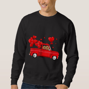 Sweatshirt Cute Griffon Bruxelles équitation Camion Rouge Aim
