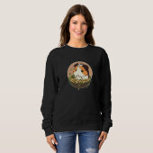 Sweatshirt Cute Guinea Pig Devours Tofu Salad (Devant entier)