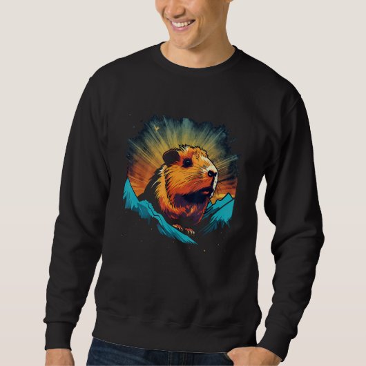 Sweatshirt Cute Guinea Pig Men Women Kids 6 (Devant)