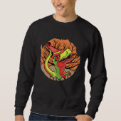 Sweatshirt Cute Halloween Dino Rex (Devant)
