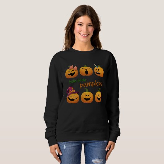 SWEATSHIRT CUTE HALLOWEEN PUMPKINS (Devant entier)